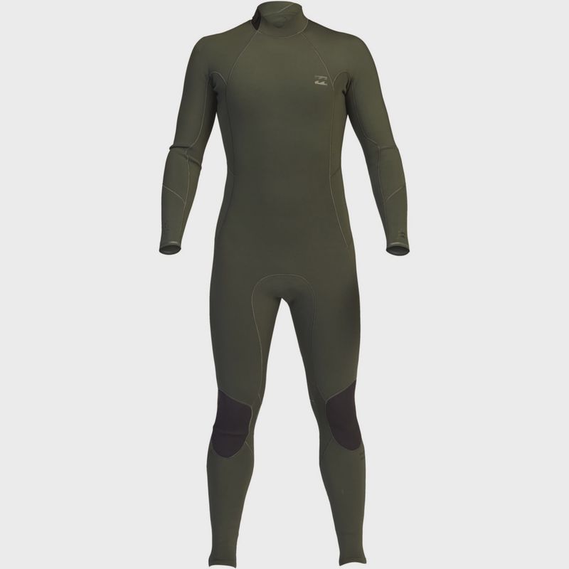 Billabong Mens Absolute 5/4 Back Zip Wetsuit - Military