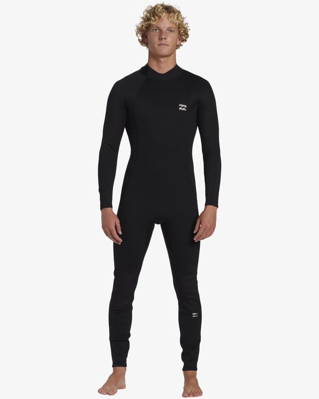 Billabong Mens Foil 3/2 Back Zip FL Wetsuit - Black