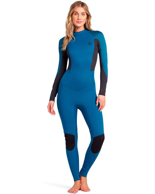 Billabong Womens Launch 3/2 Back Zip FL Wetsuit - Pacific