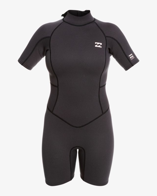 Billabong Womens Launch 2/2 Back Zip FL Wetsuits - Black