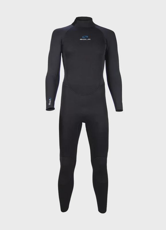 Sola Mens Blaze 5/4 Back Zip Wetsuit - Black