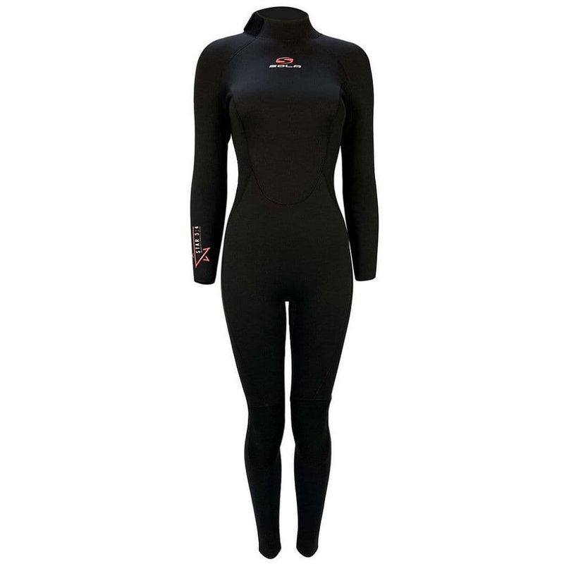 Sola Womens Star 5/4 Back Zip Wetsuit, Size: Ladies 10