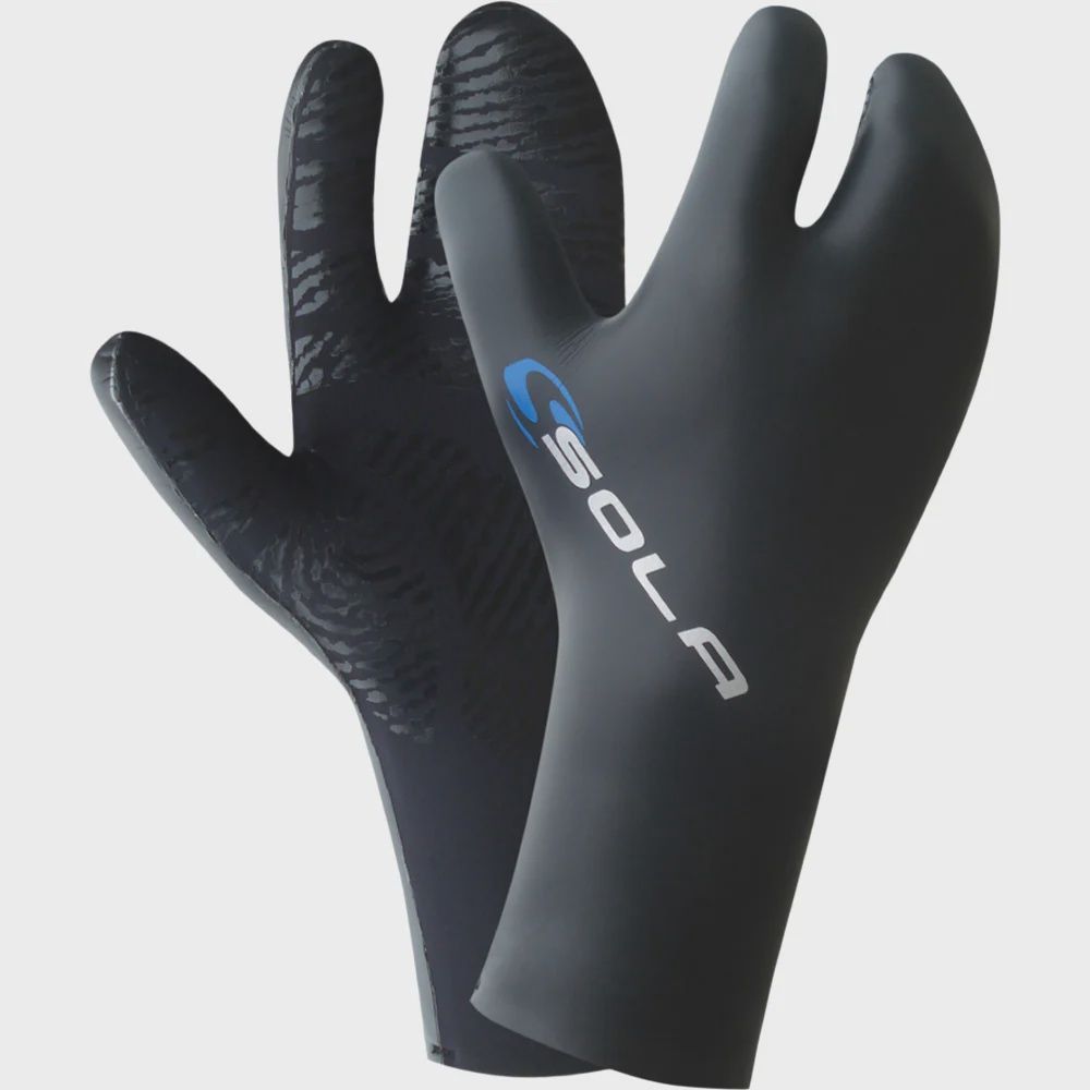 Sola Smooth Skin 5mm Lobster Claw Mitts, Size: LGE