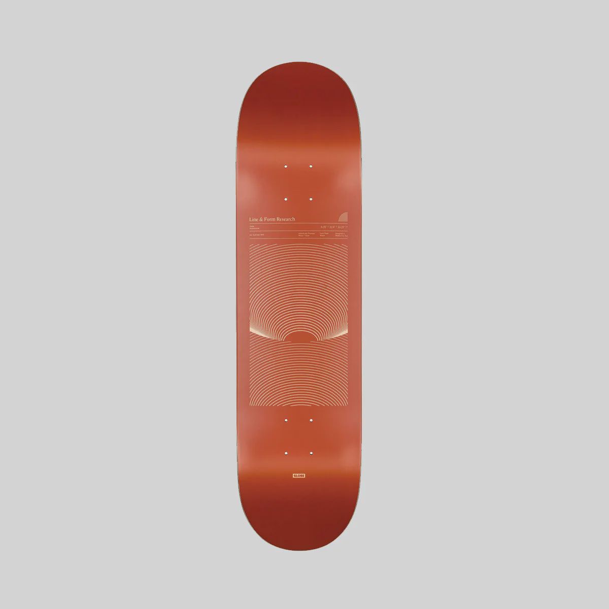 Globe Skateboard Deck (Deck Only), Style: Lineform Deck Only - Cinnamon