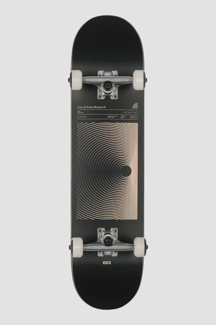 Globe G1 Lineform Complete 7.75&quot; Skateboard - Black