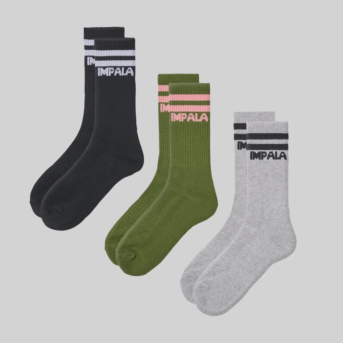 Impala Skate Socks, Colour: Camo - 3 Pk