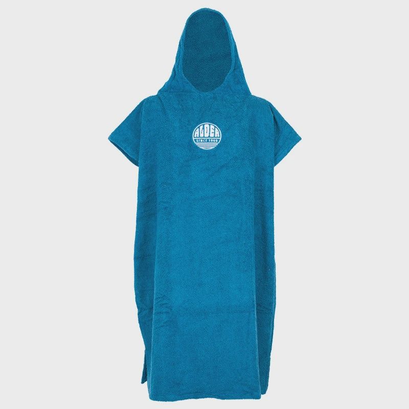 Alder Kids Poncho Towelling Changing Robe, Colour: Navy