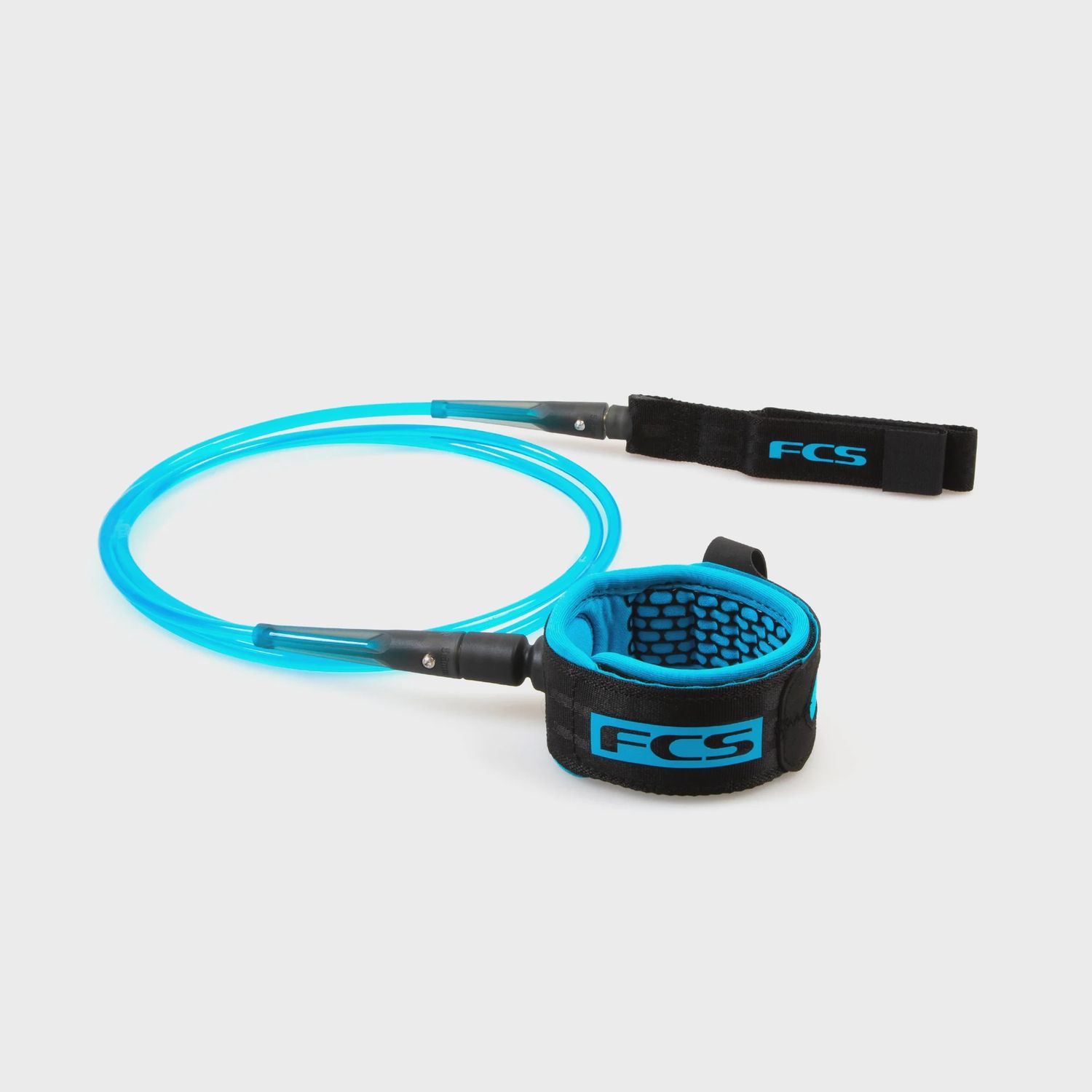 FCS All Round Essential Calf Leash, Length: 9ft, Colour: Black/Blue