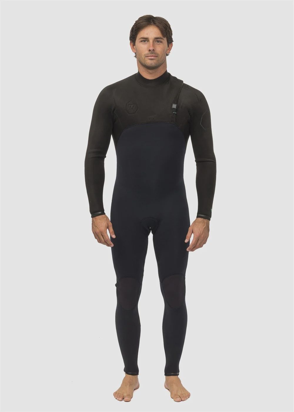 Vissla Mens High Seas II 3/2 No Zip Wetsuit - Stealth, Size: MS