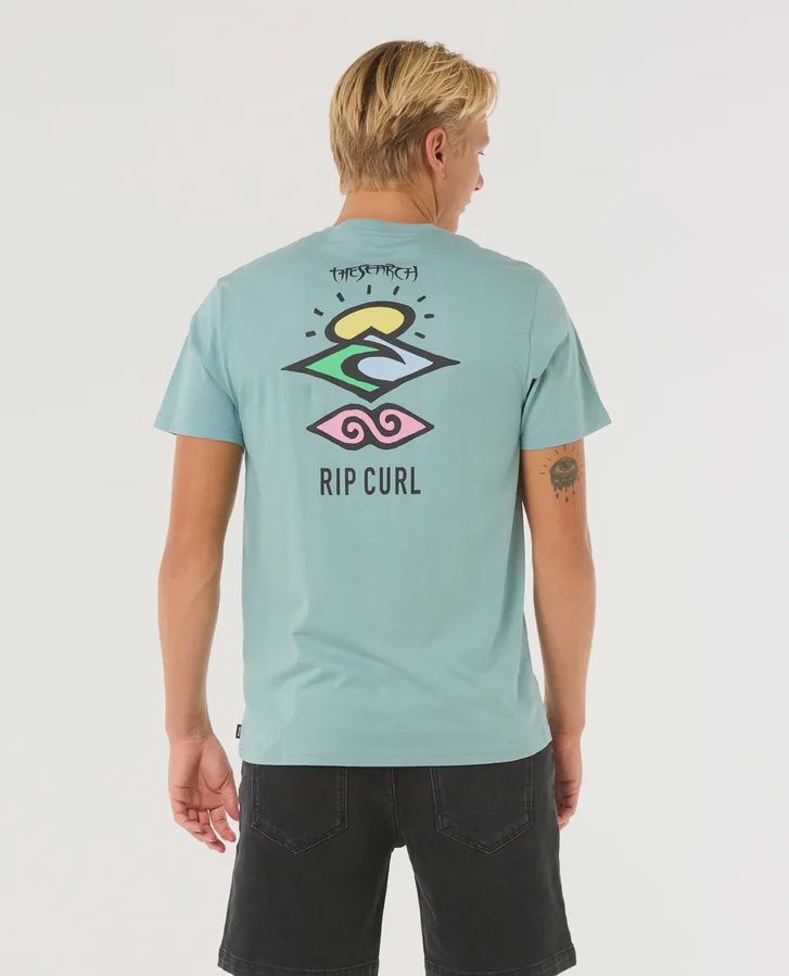 Rip Curl Search Icon Tee - Blue Lagoo