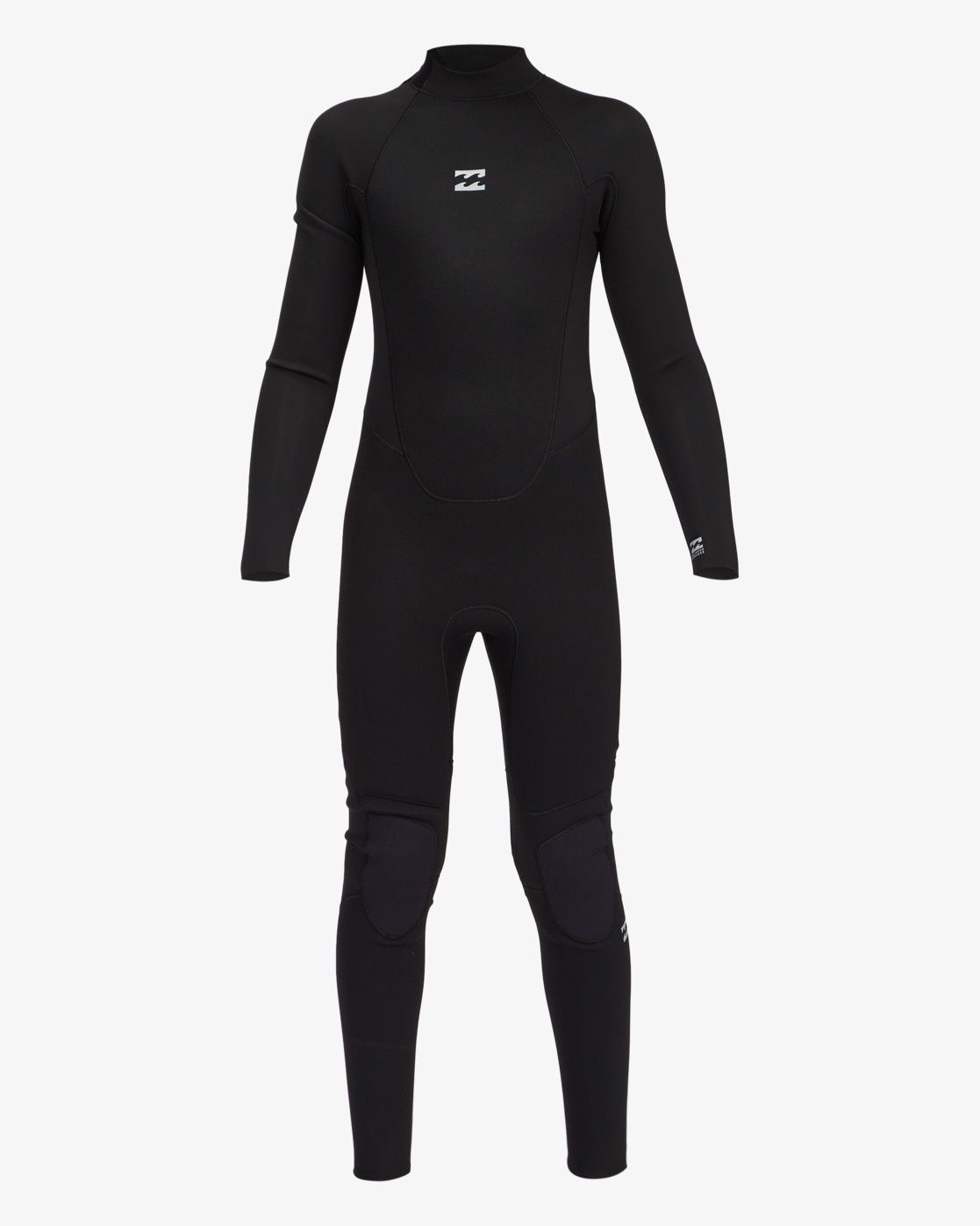 Billabong Boys Intruder 4/3  Back Zip Wetsuit - Black, Size: Age 14