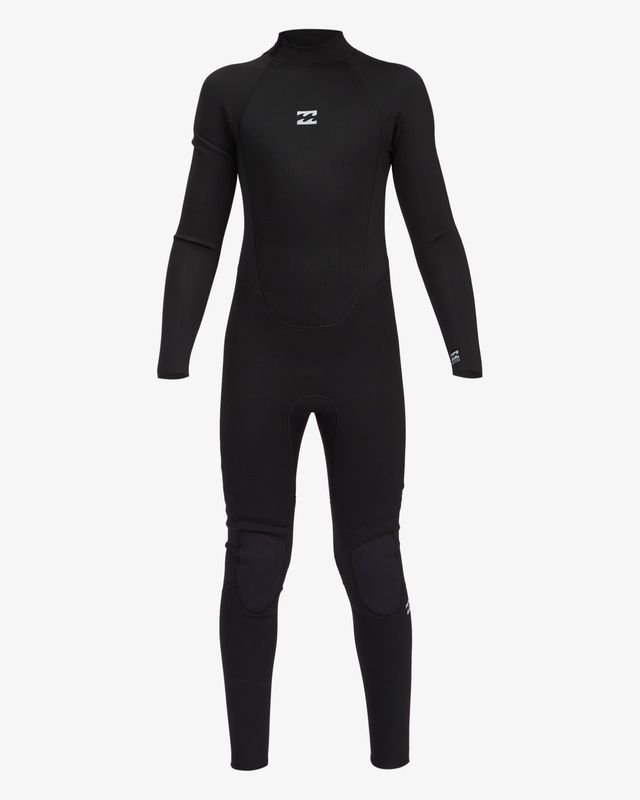 Billabong Boys Intruder 4/3  Back Zip Wetsuit - Black