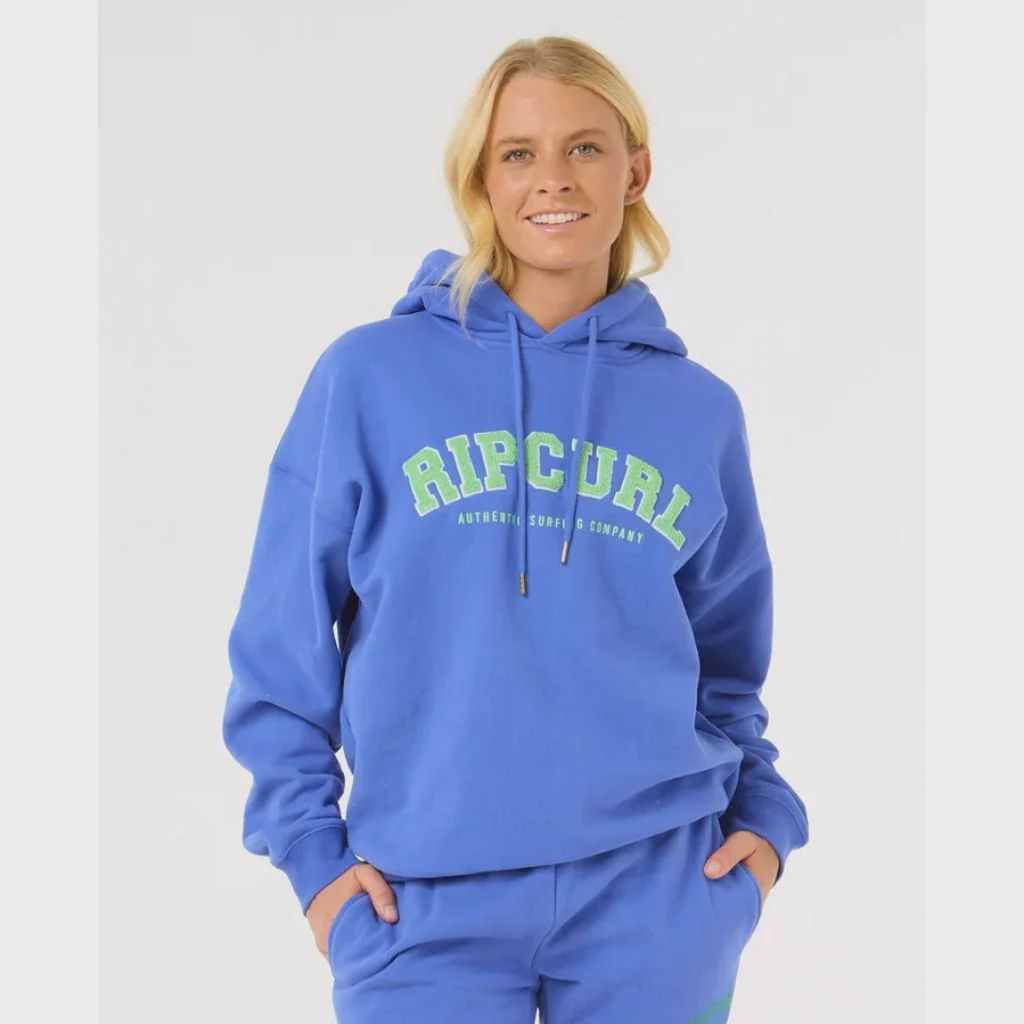 Rip Curl Varsity Hoodie - Ocean, Size: XS