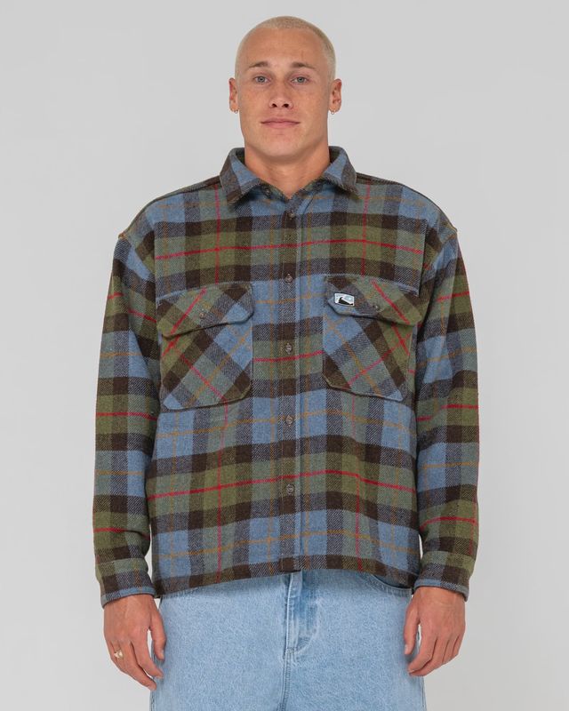Rusty Mondo Cane Long Sleeve Over Shirt