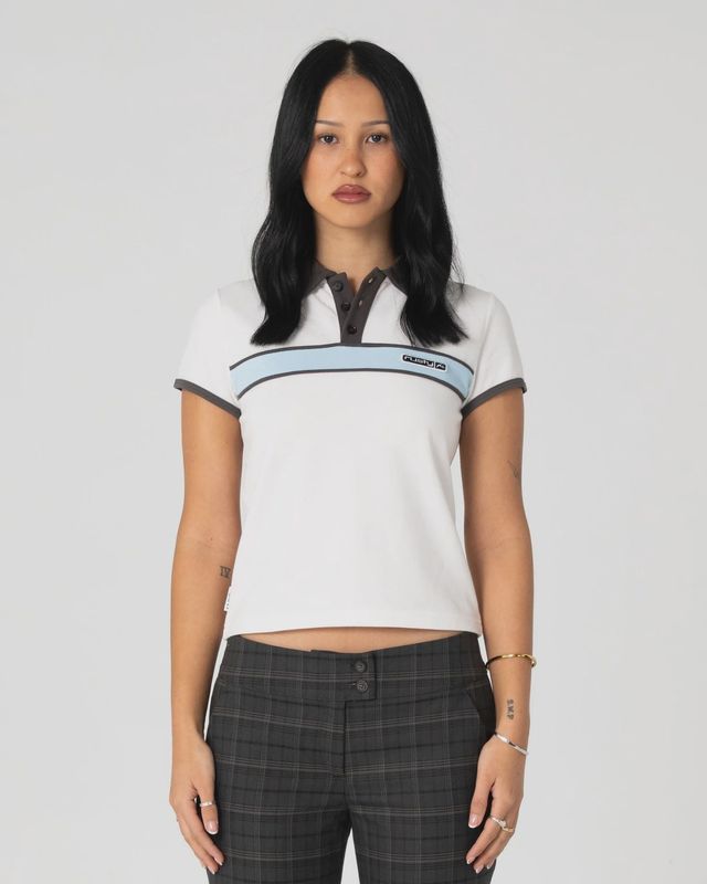 Rusty Step Closer Polo Baby Tee