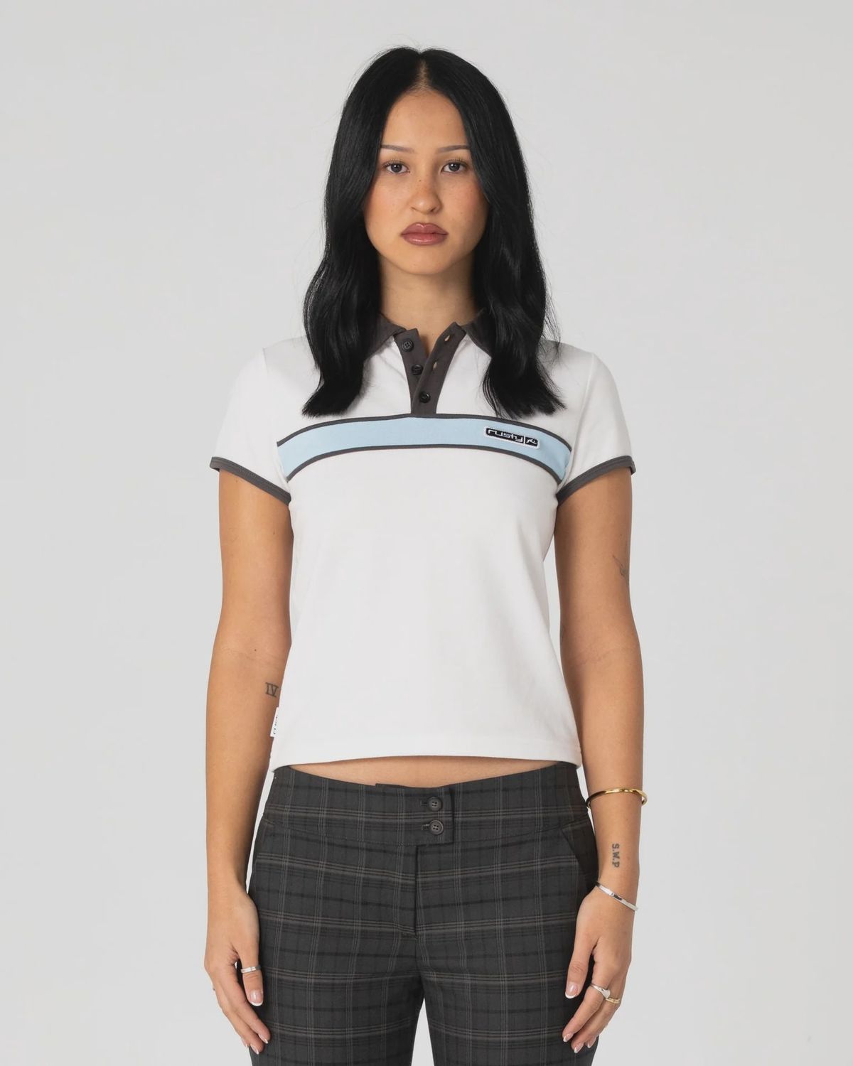 Rusty Step Closer Polo Baby Tee, Size: Ladies 6