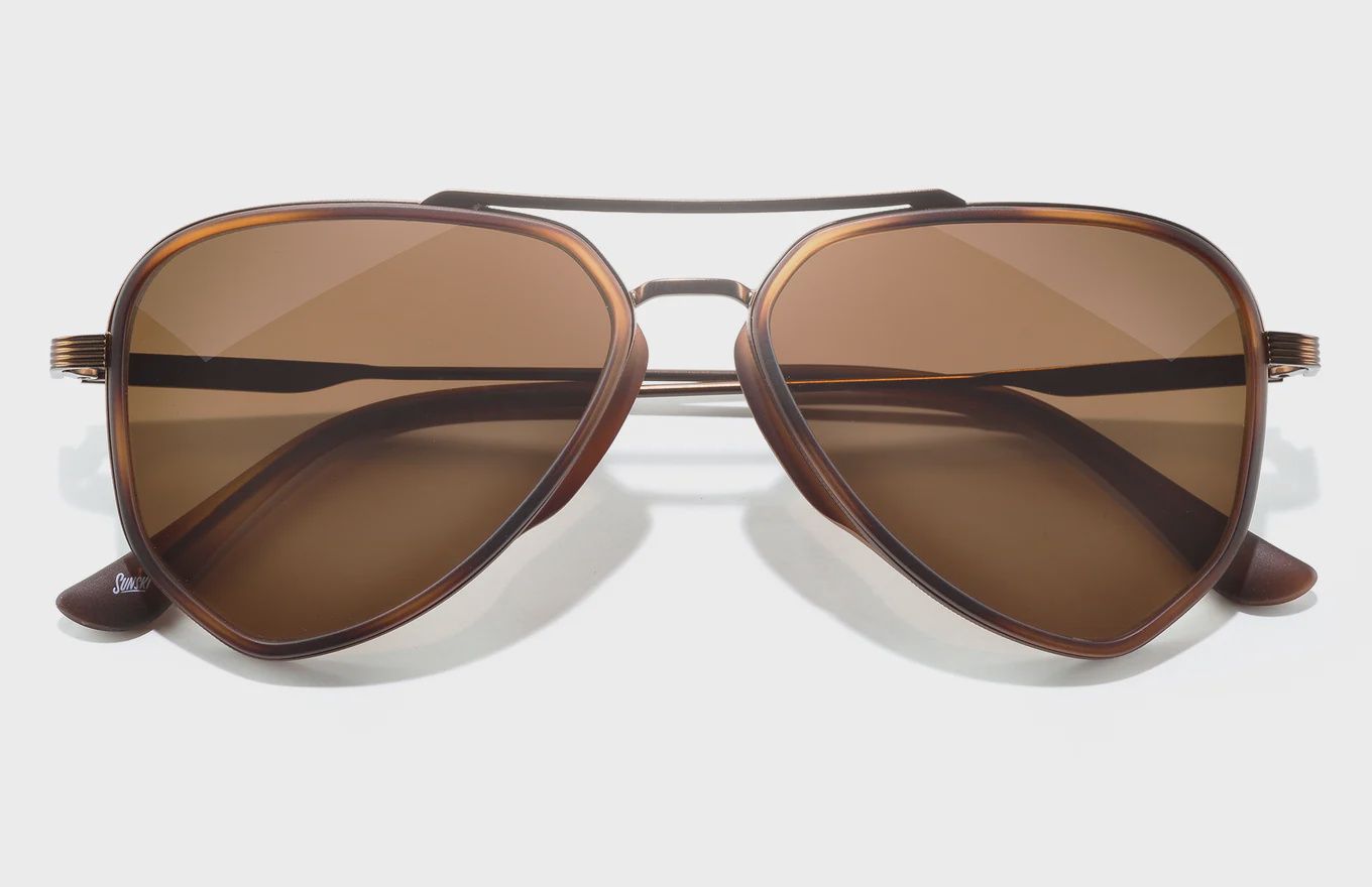 Sunski Polarized Sunglasses, Colour: Tortoise Amber, Style: Astra