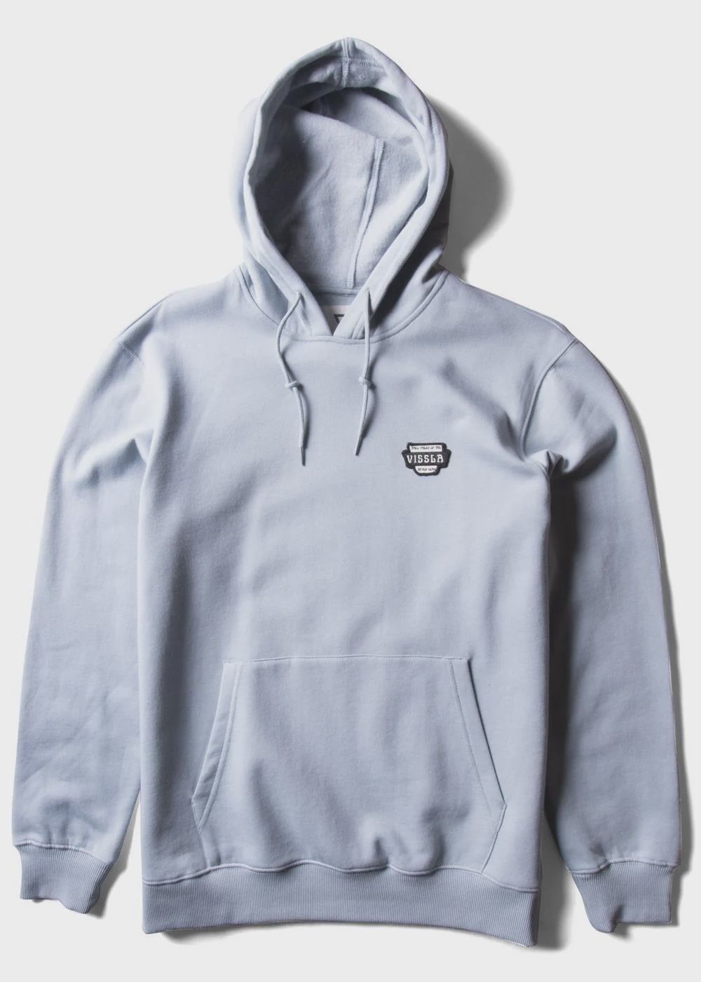 Vissla Solid Sets Eco PO Hoodie – Stone Blue, Size: S