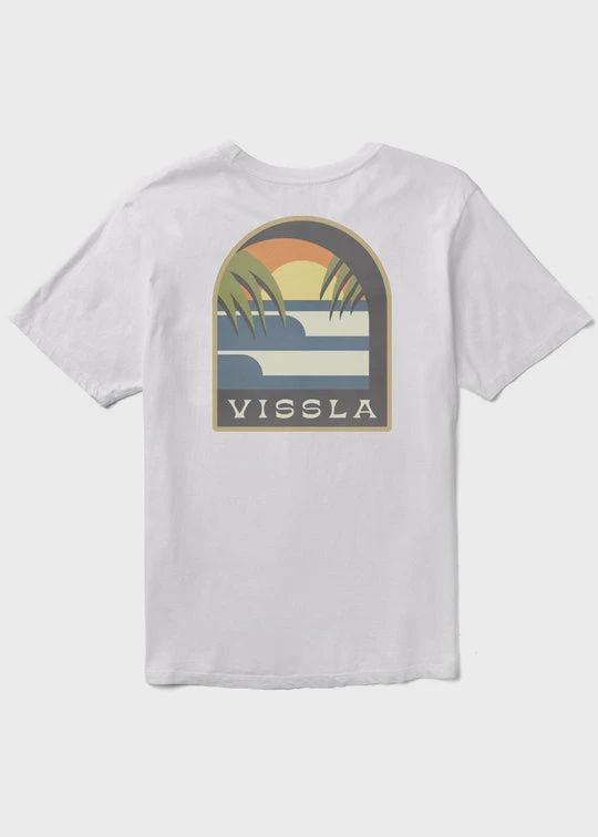 Vissla Out The Window Pocket Tee – White, Size: S