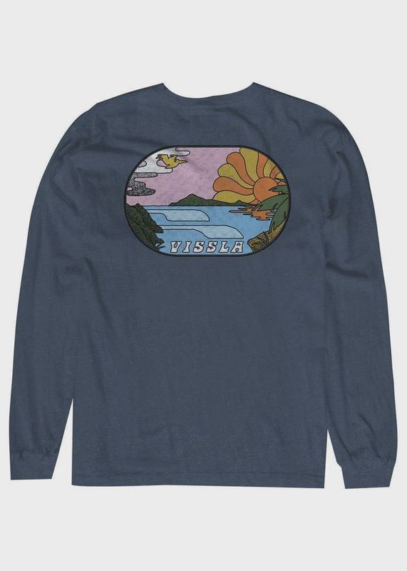 Vissla Portals LS Tee – Mist Heather