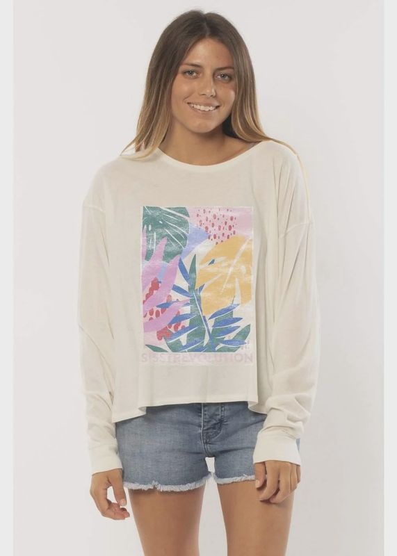 Sisstr Jungle LS Knit Tee – Vintage White