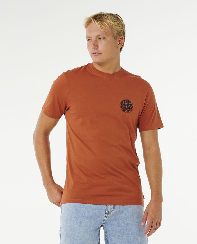 Rip Curl Wettie Passage Icon Tee - Baked Clay