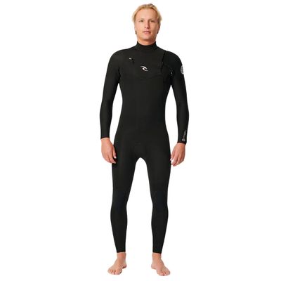 Rip Curl Dawn Patrol Performance 3/2 Chest Zip Wetsuit – Black