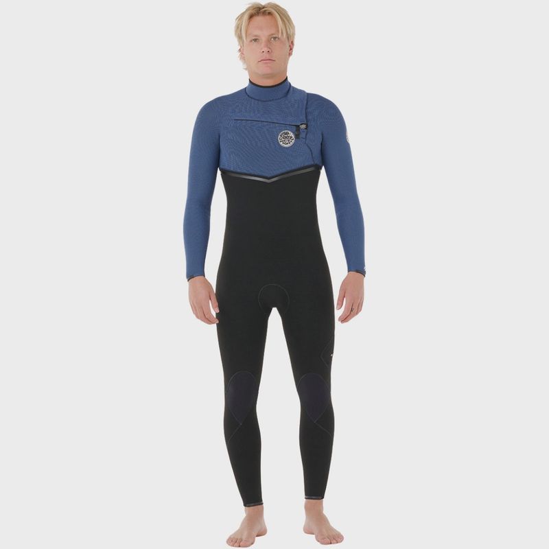 Rip Curl Men’s E Bomb 5/3 Chest Zip Wetsuit – Navy