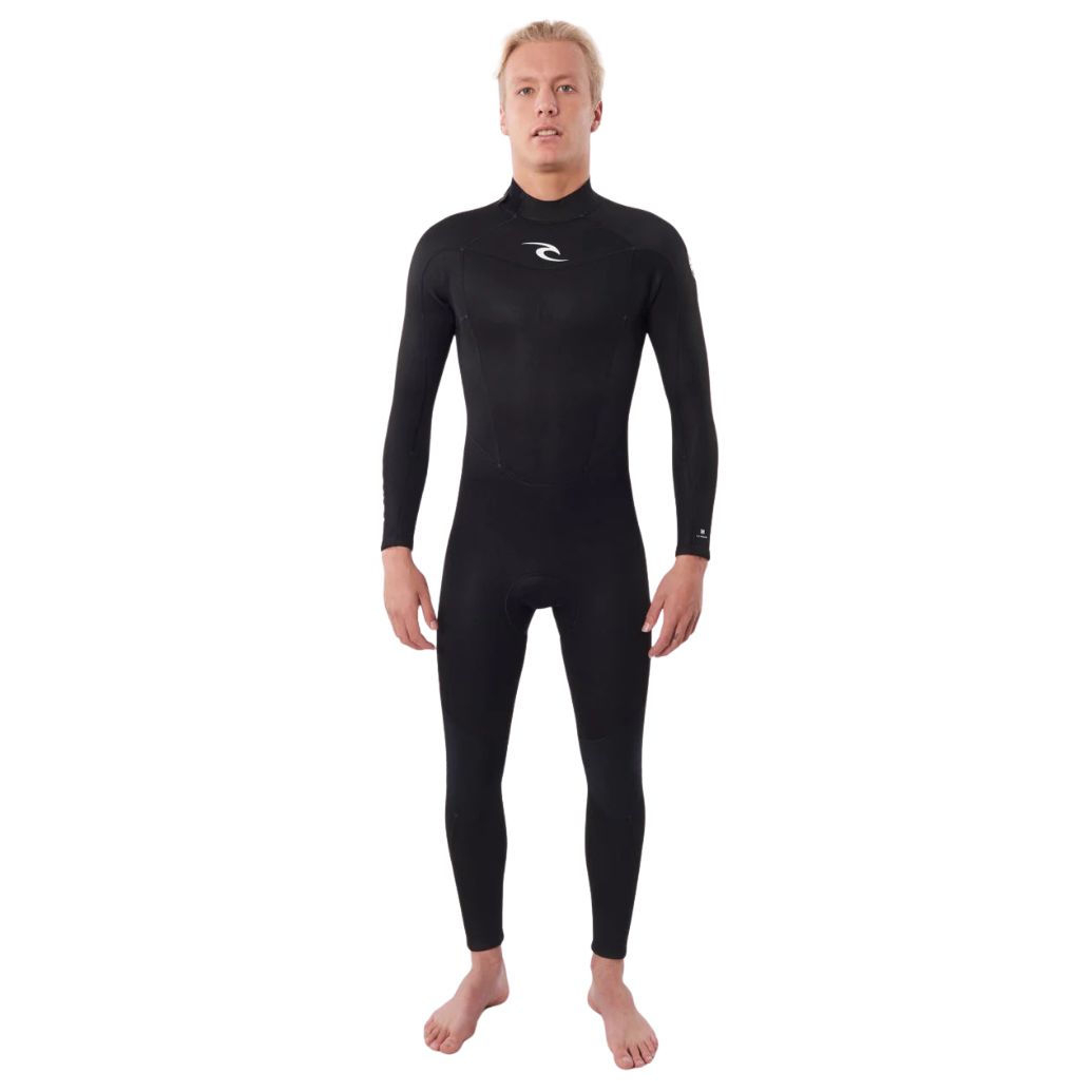 Rip Curl Freelite 3/2 Back Zip Wetsuit – Black, Size: XXXL