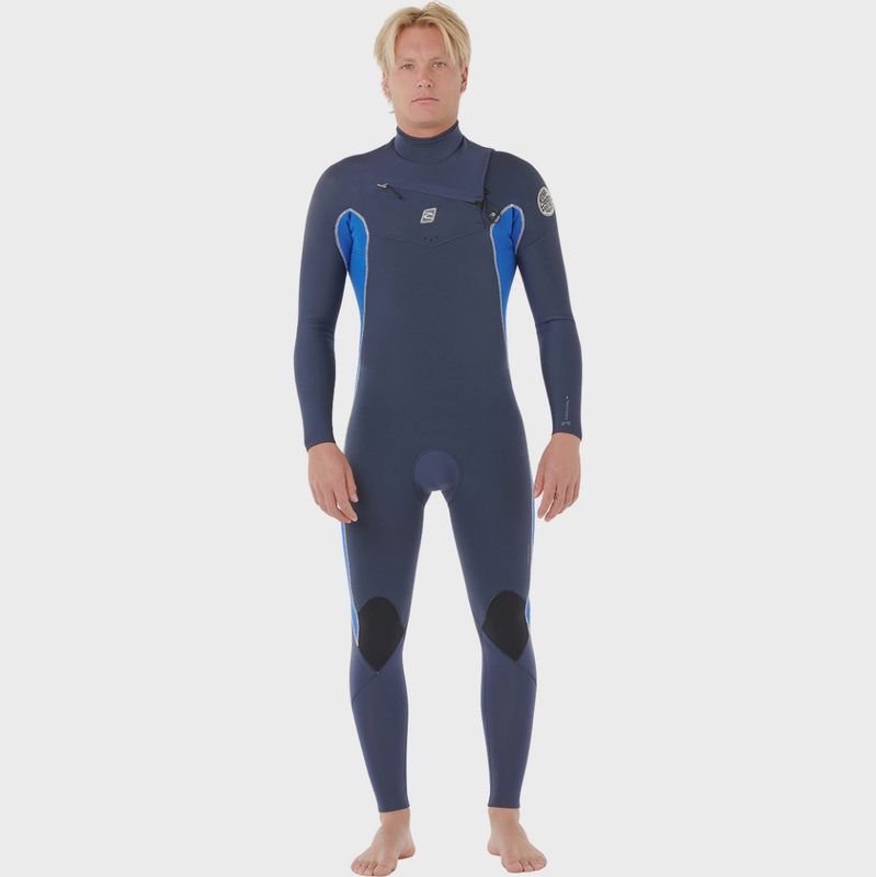 Rip Curl Men’s Dawn Patrol 5/3 Chest Zip Wetsuit – Electric Cobalt