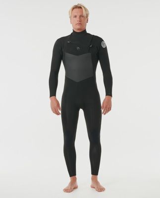 Rip Curl Mens Dawn Patrol 5/3 Chest Zip Wetsuit - Black