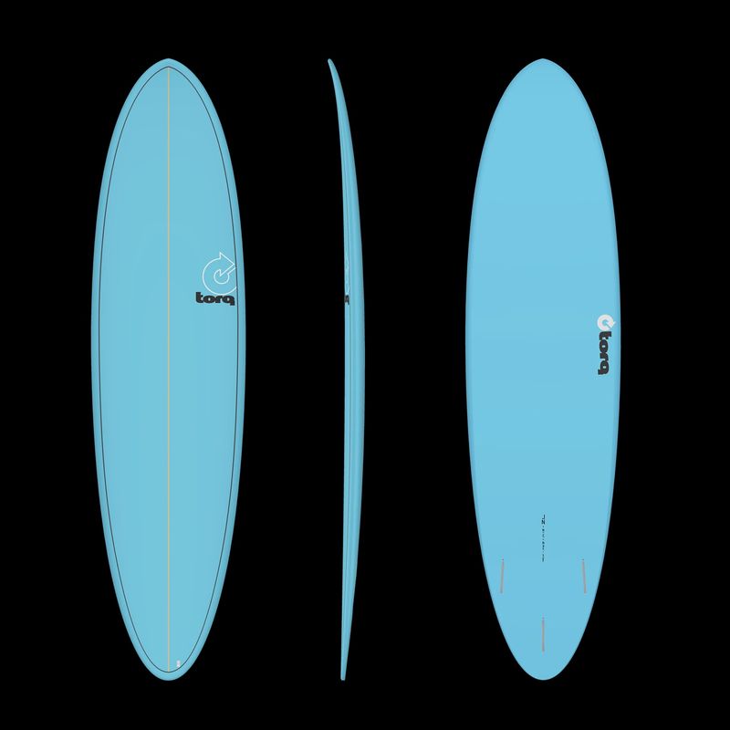 Torq Mod Fun 7’2 Surfboard – Blue Pinline