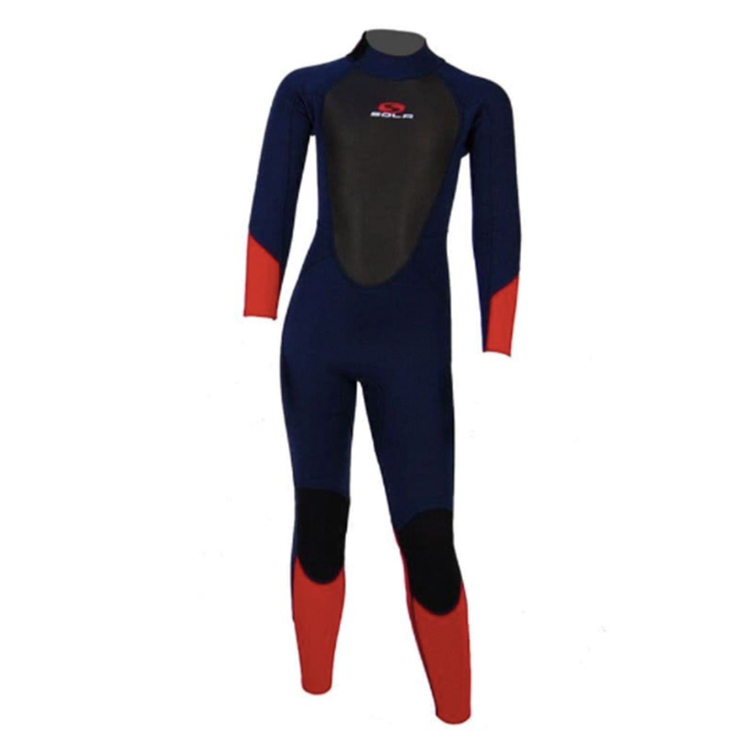 Sola Kids Storm 3/2 Back Zip FL Wetsuit, Colour: Red Ranger, Size: XSM
