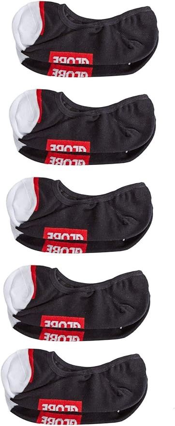 Globe Ankle Socks, Style: W/Tipper Invisible (5 Pack)