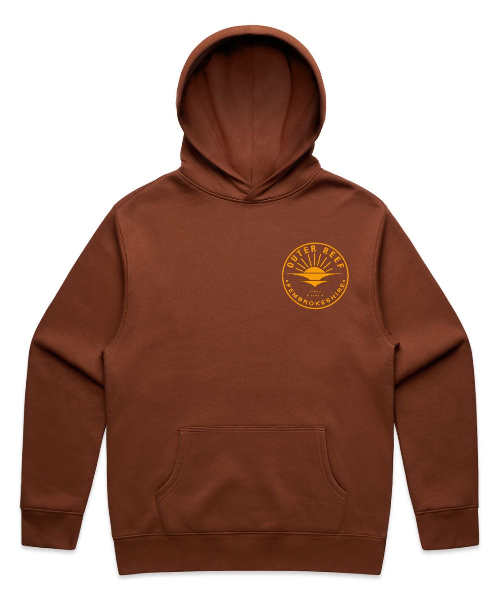 Outer Reef Relaxed Hoodie, Colour: Clay, Size: S