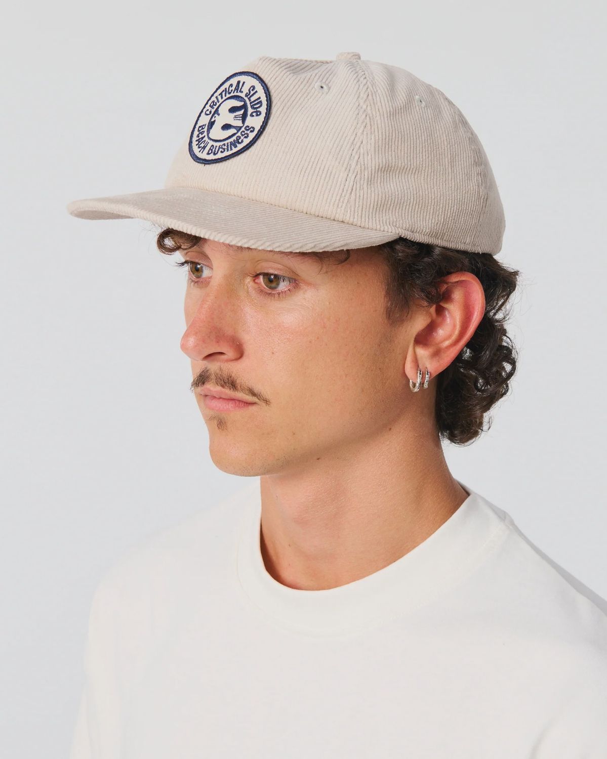 Seabird Corduroy Cap - Ecru