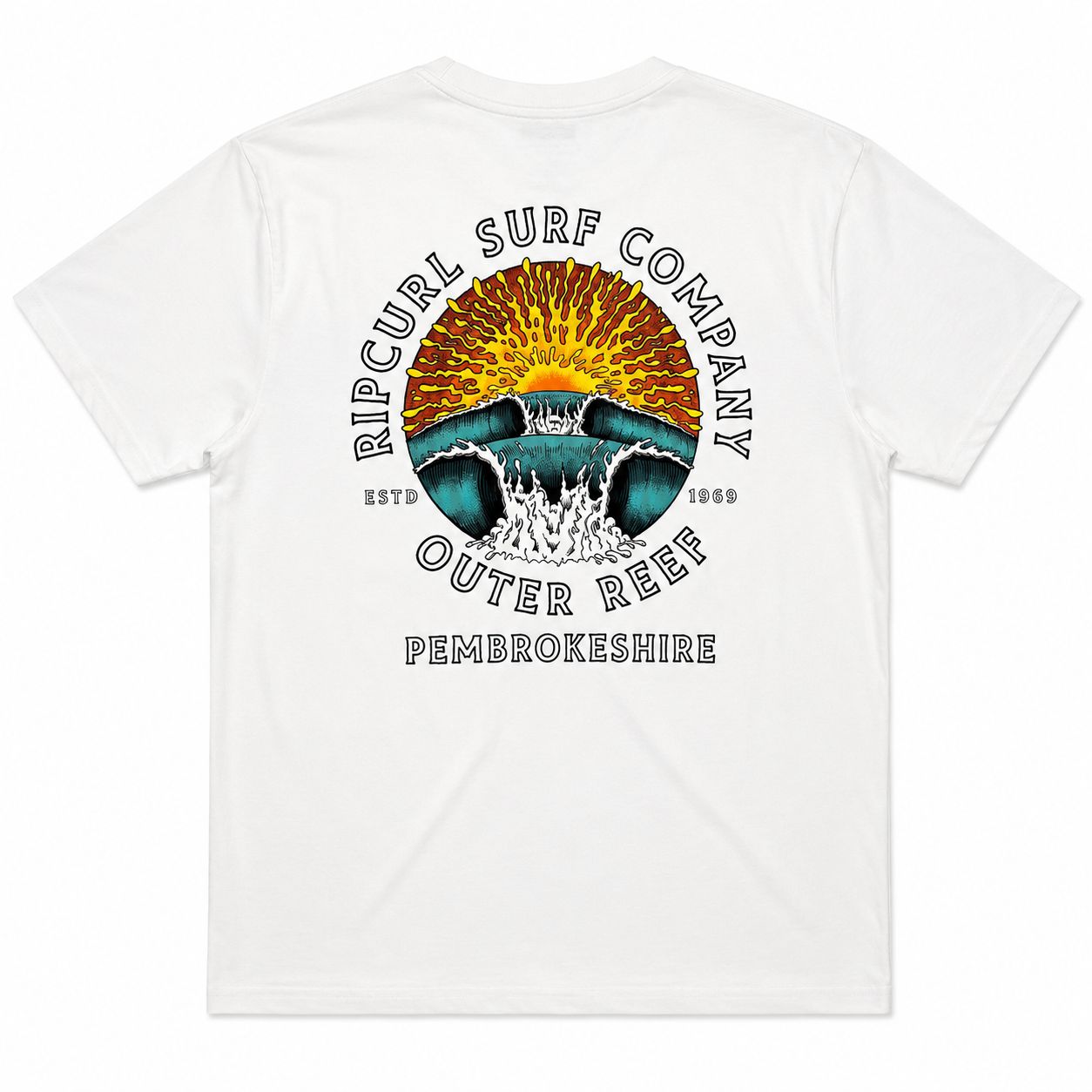 Rip Curl x Outer Reef - Sunrise Desto Tee - Bone, Size: XS