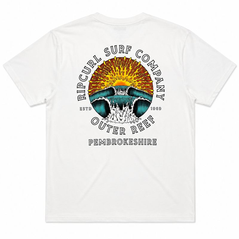 Rip Curl x Outer Reef - Sunrise Desto Tee - Bone