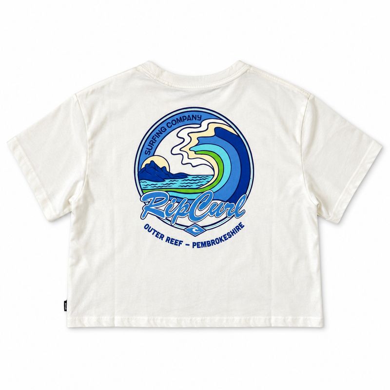 Rip Curl x Outer Reef - Layday Desto Crop Tee - Bone