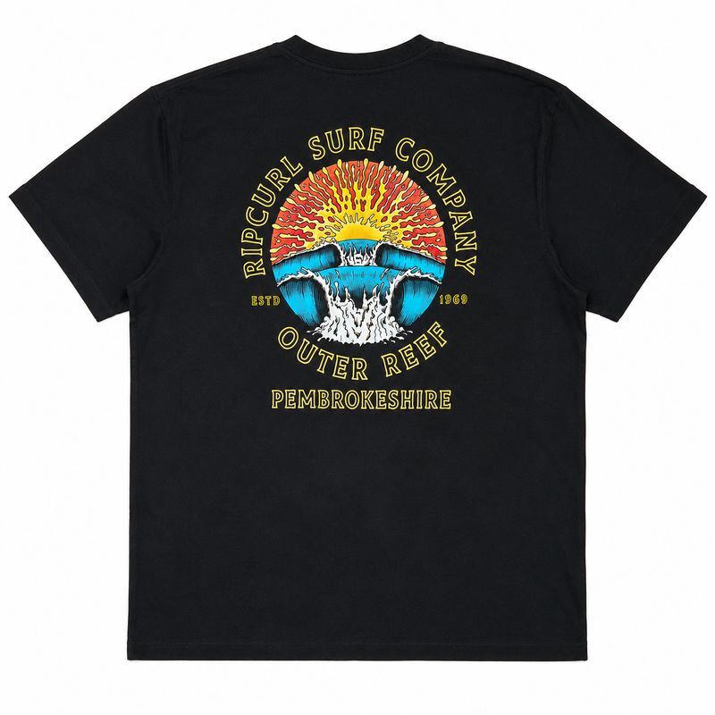 Rip Curl x Outer Reef - Sunrise Desto Tee - Black