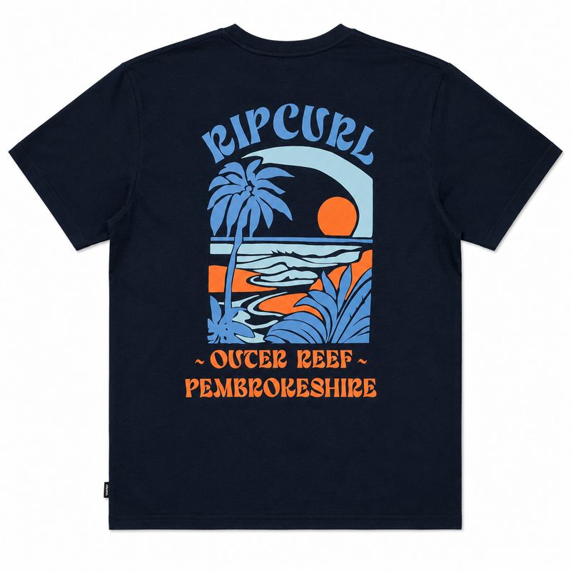 Rip Curl x Outer Reef - Cutout Matisse Tee - Dark Navy