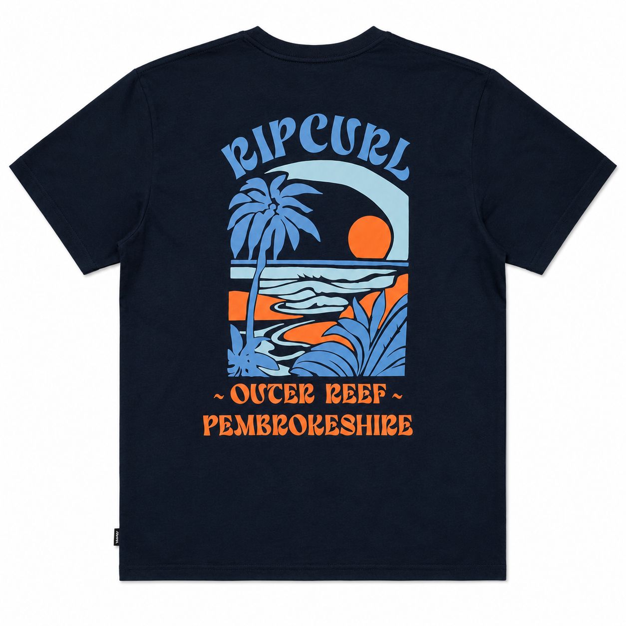 Rip Curl x Outer Reef - Cutout Matisse Tee - Dark Navy, Size: XS