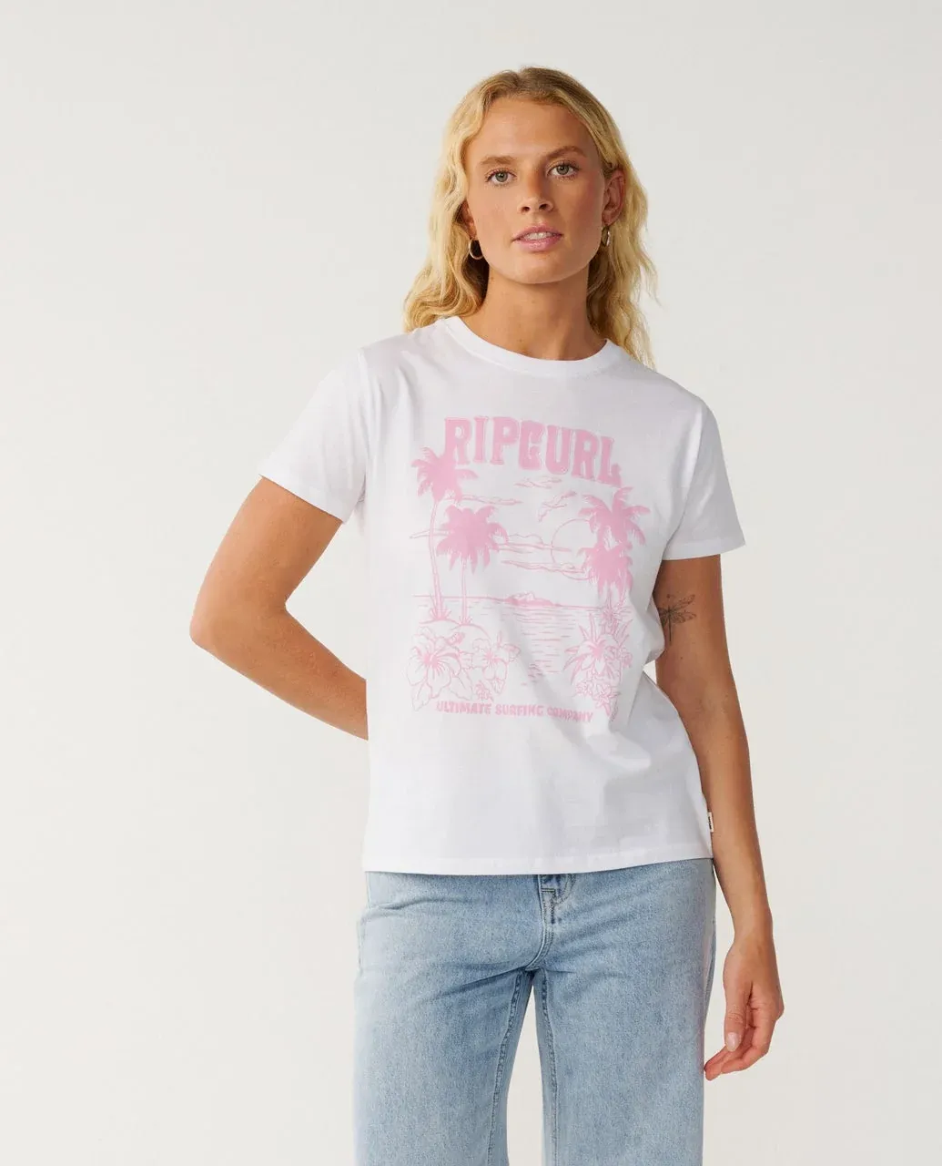 Rip Curl Women's Bossa Nova Standard Tee - White