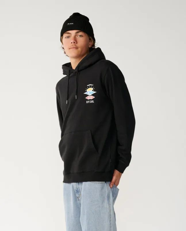 Rip Curl Men's Search Icon Hoodie - Black
