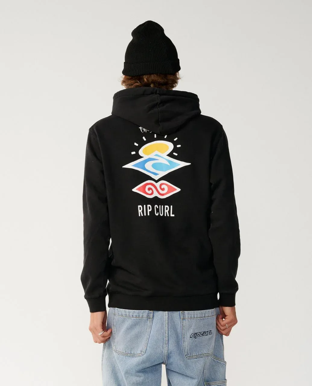 Rip Curl Men's Search Icon Hoodie - Black, Size: S