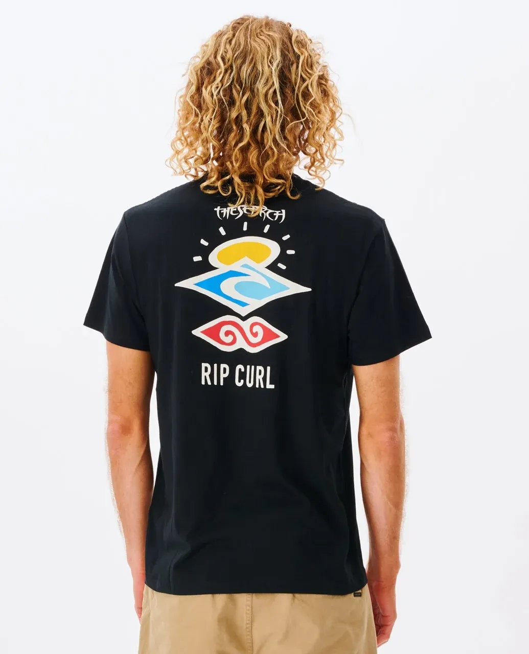 Rip Curl Men's Search Icon Tee - Black, Size: S