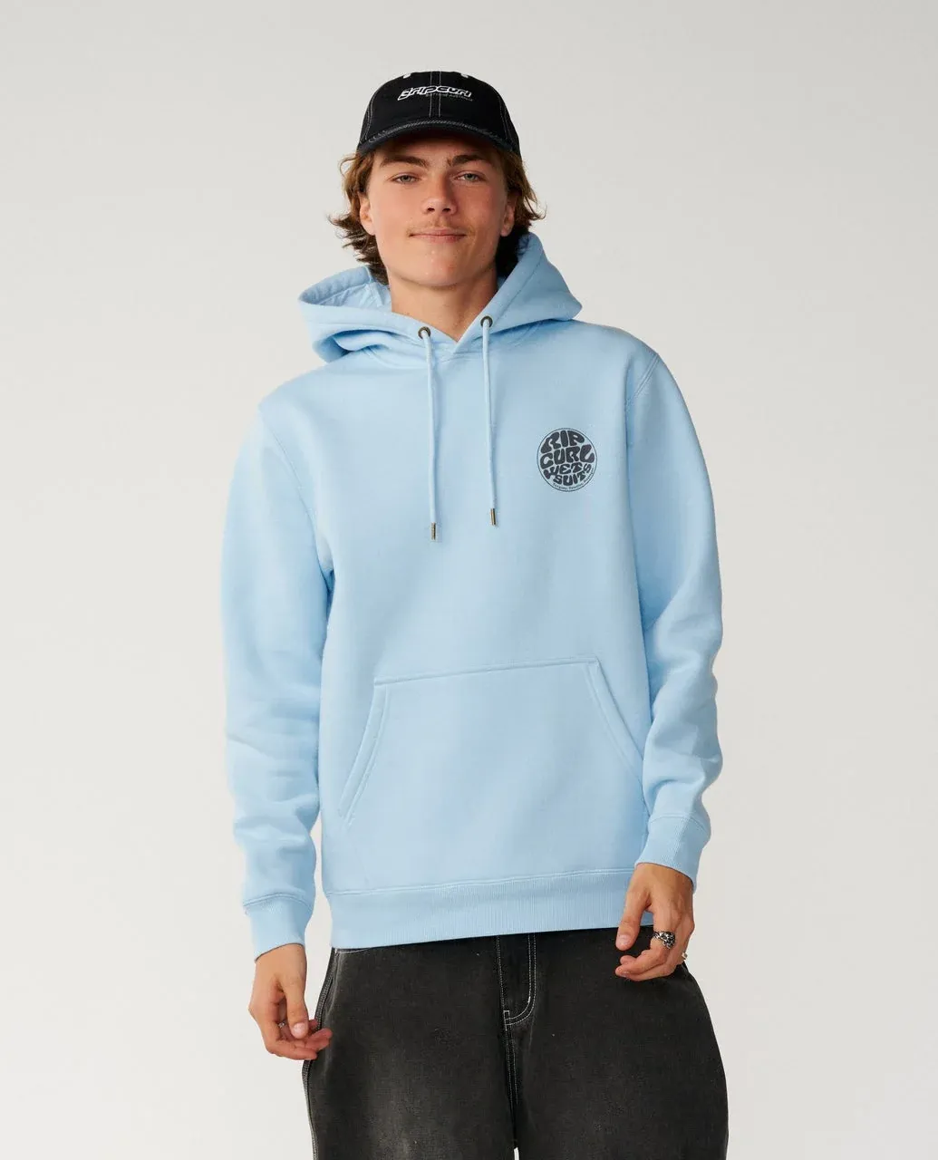 Rip Curl Men's Wetty Icon Hoodie - Blue Bell, Size: S