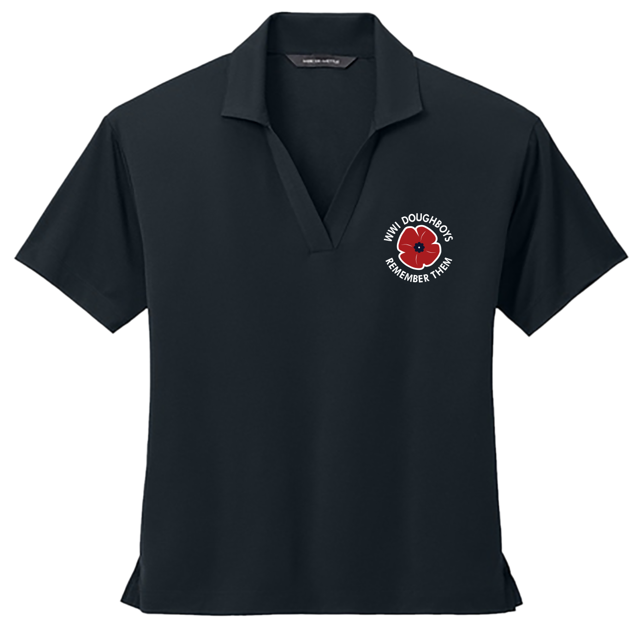 Ladies Polo Shirt - Poppy Design