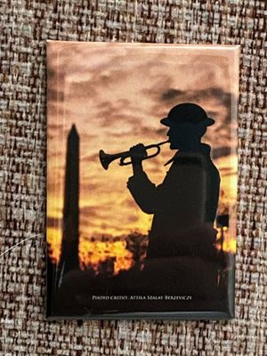 Magnet Bugler Silhouette 2&quot; x 3&quot;