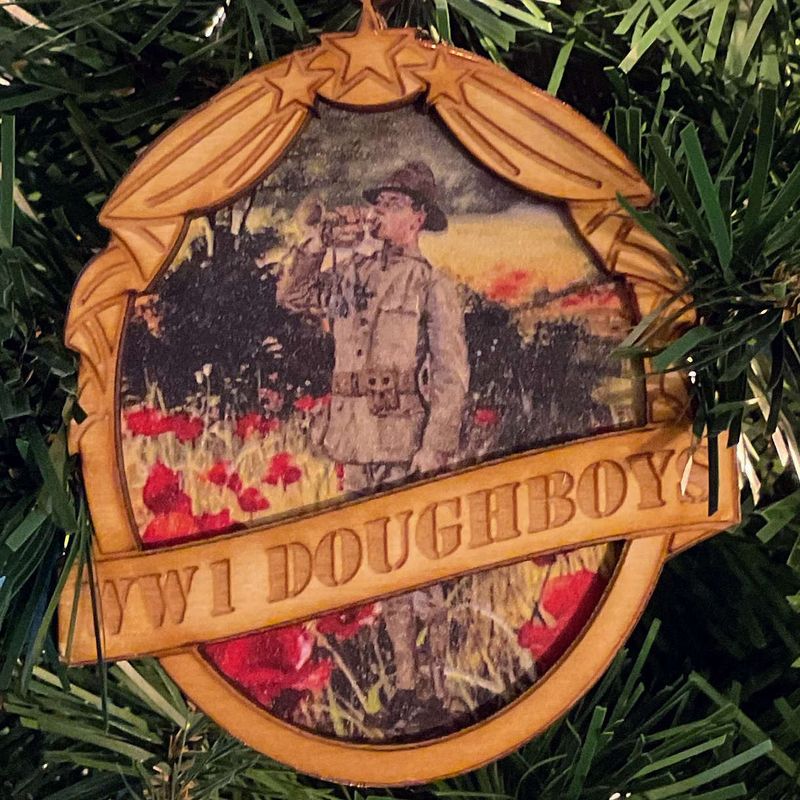Holiday Ornament - Bugler with Poppies
